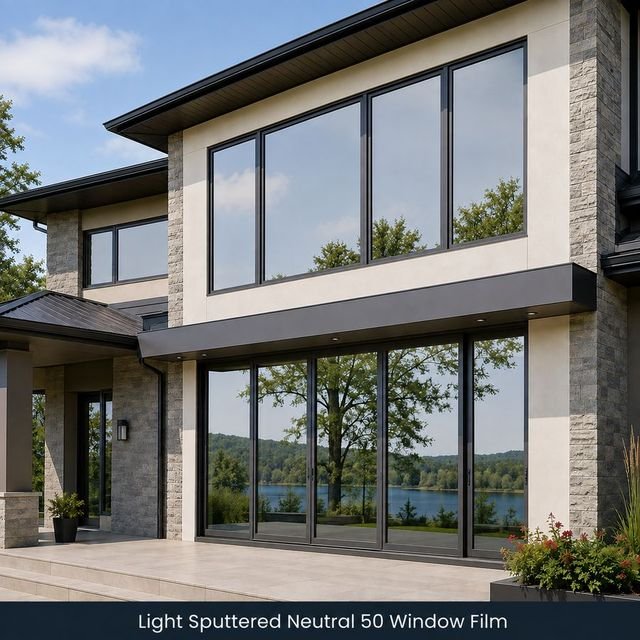 Light Sputtered Neutral 50 window film swatch