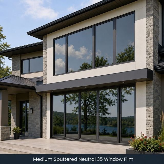 Medium Sputtered Neutral 35 window film swatch