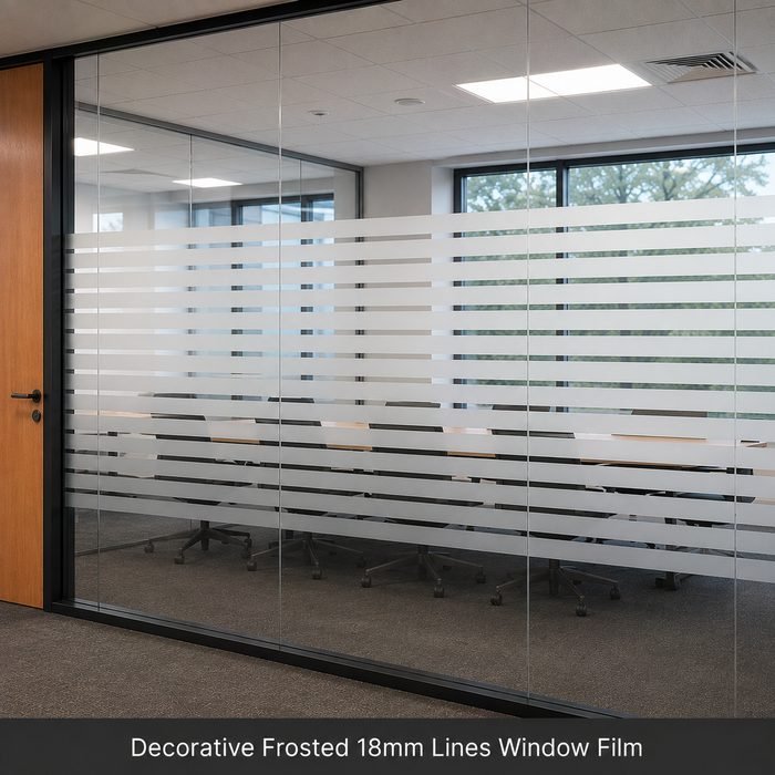 Decorative Frosted 18mm Lines